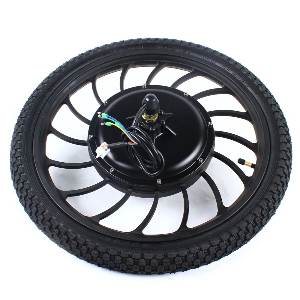 48V 1000W 20" E-bike Rear Wheel Electric Bicycle Motor Conversion Kit Hub