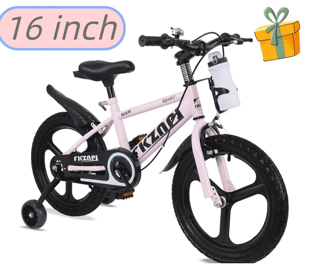 Ambifirner 14"/16"/20" Freestyle BMX Bike with Training Wheels High Carbon Steel Frame Bikes with Water Bottle