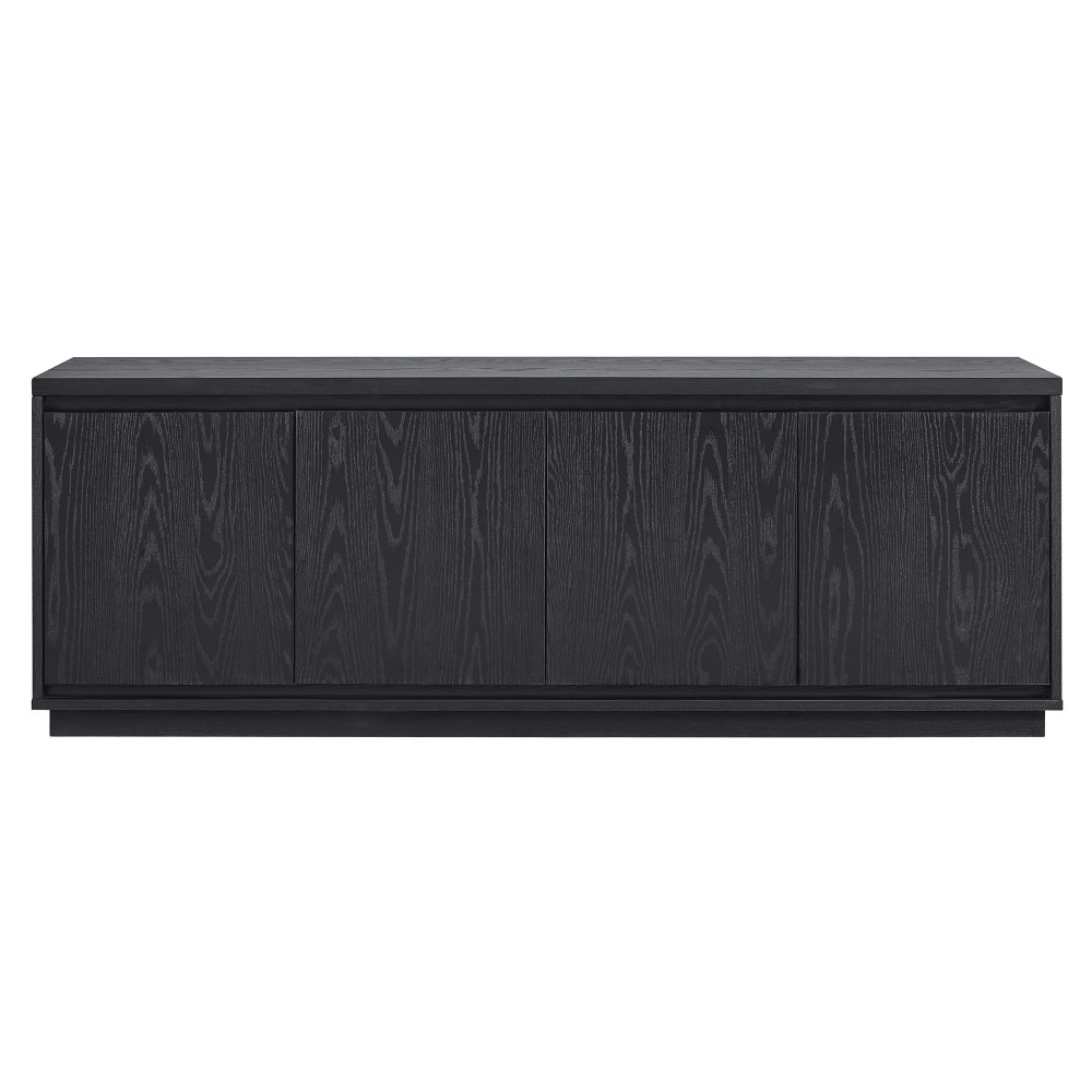 Evelyn&Zoe Presque Rectangular TV Stand for TV's up to 75", Black Grain - Image 7
