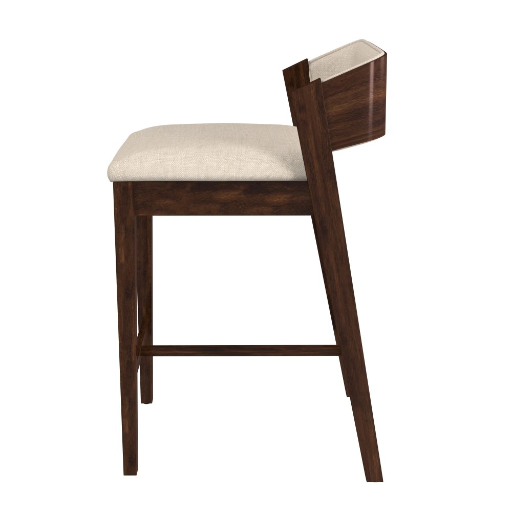 Hillsdale Furniture Dresden Wood Counter Height Stool, Walnut - Image 13