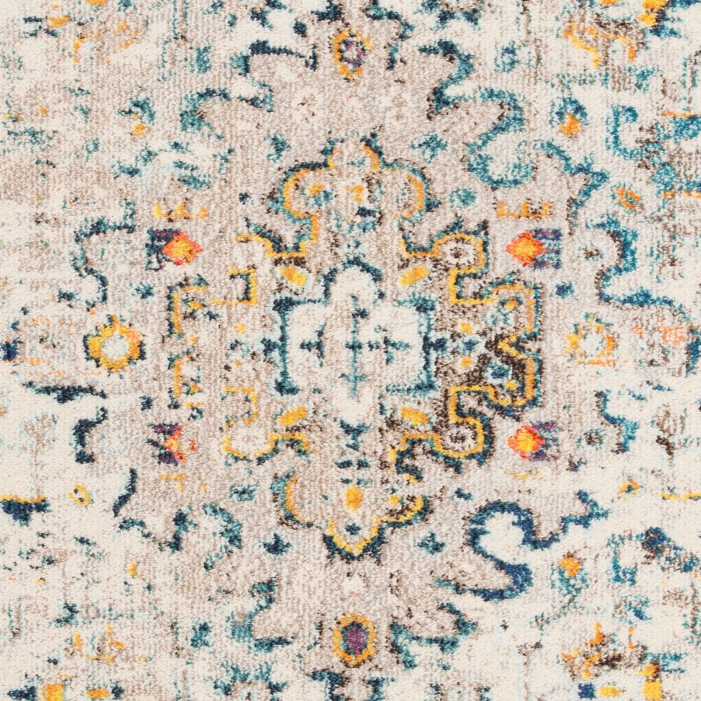 SAFAVIEH Madison Alys Vintage Traditional Area Rug, Cream/Blue, 5'3" x 7'6" - Image 8