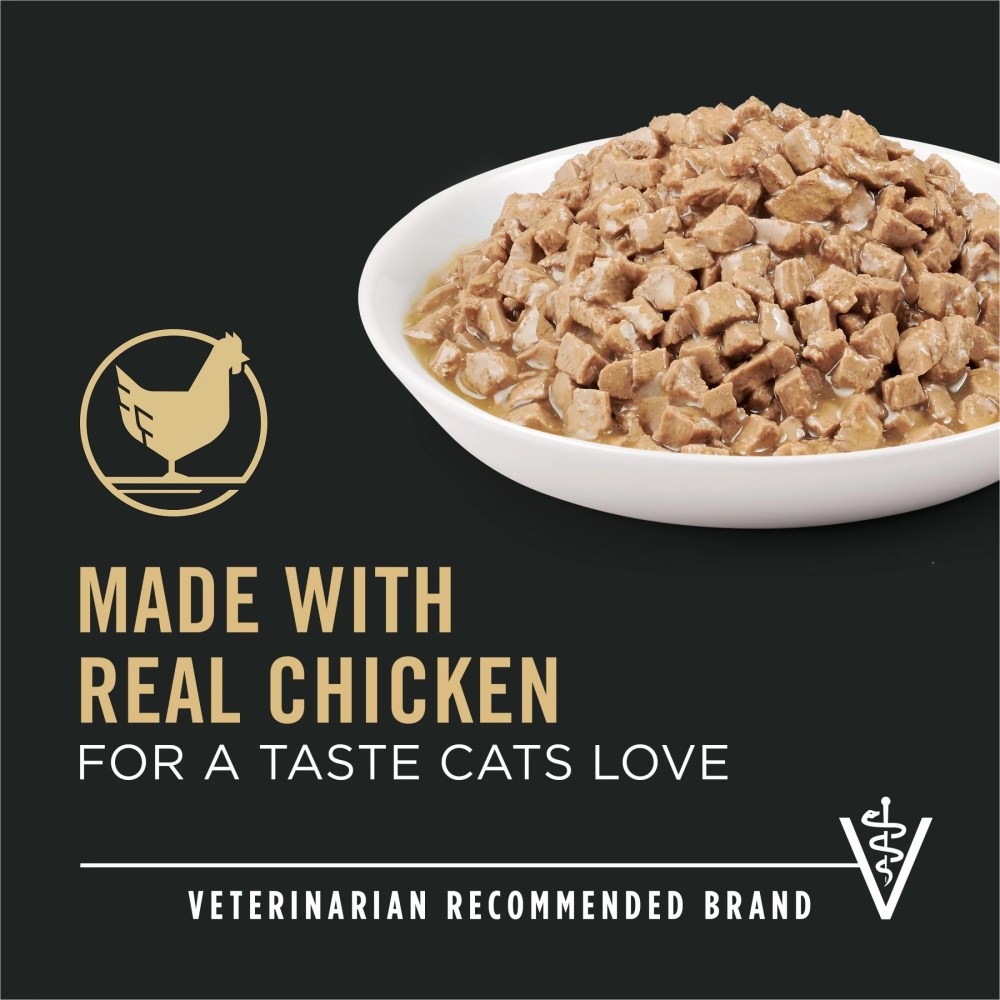 Purina Pro Plan Urinary Tract Health, Chicken Entree in Gravy, Wet Cat Food, 5.5 oz Can (12 Count) - Image 3