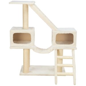 TRIXIE Malaga Sisal 3-Level 43" Cat Tree with Scratching Posts,  Condos & Ladders,  Beige