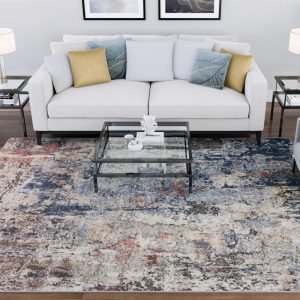 57 Modern Navy Area Rugs for Living Room Bedroom Rug Dining Room Rug Indoor Entry or Entryway Rug Kitchen Rug Alfombras para Salas 5'3" x 7'3"