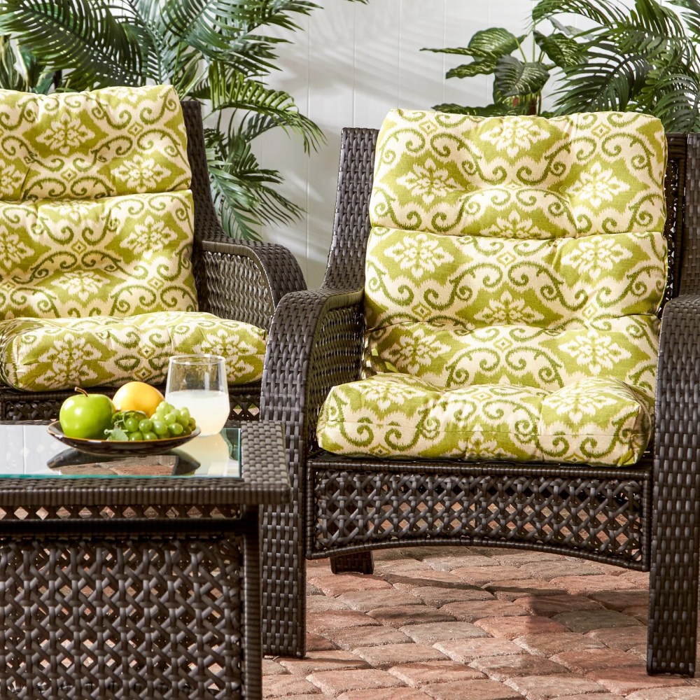 Sunbeam 44 x 22 in. Outdoor High Back Chair Cushion (2-Pack) by Greendale Home Fashions - Image 30