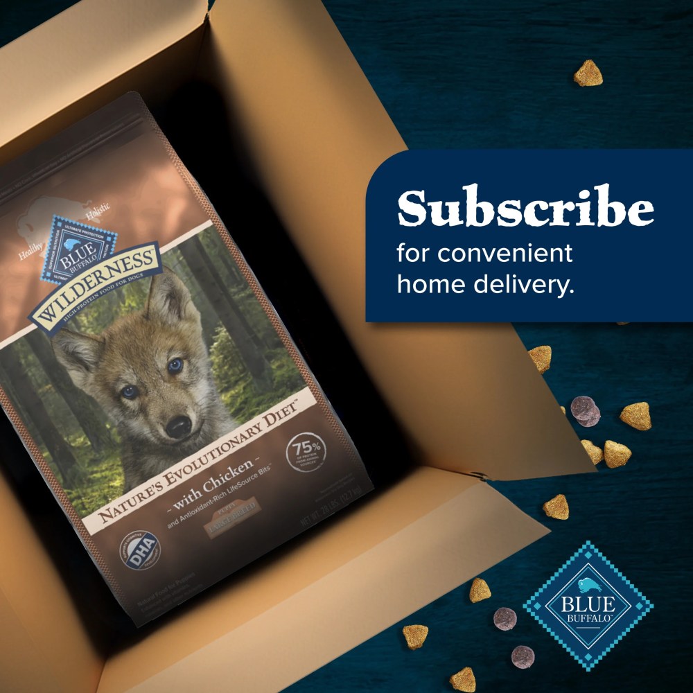 Blue Buffalo Wilderness Natural High-Protein Dry Food for Large Breed Puppies, Chicken, 28-lb bag. - Image 10