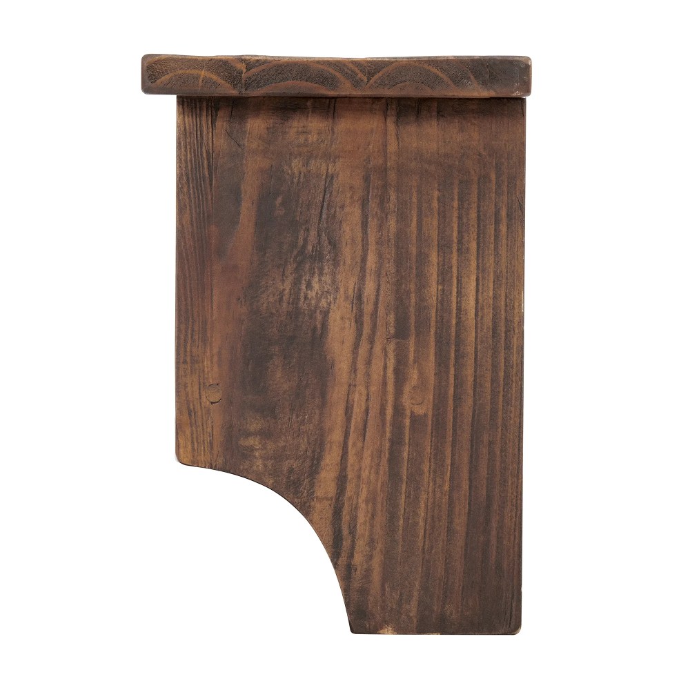 Alaterre Furniture Pomona Industrial 48 in. Solid Wood & Metal Coat-Rack With 6 Strong Coat Hooks and 4 Cubbies - Image 9