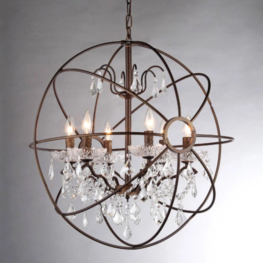 Edwards Antique Bronze 32-inch Chandelier - Image 2