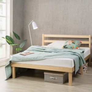 Zinus Robin 35" Wood Platform Bed Frame with Headboard,King