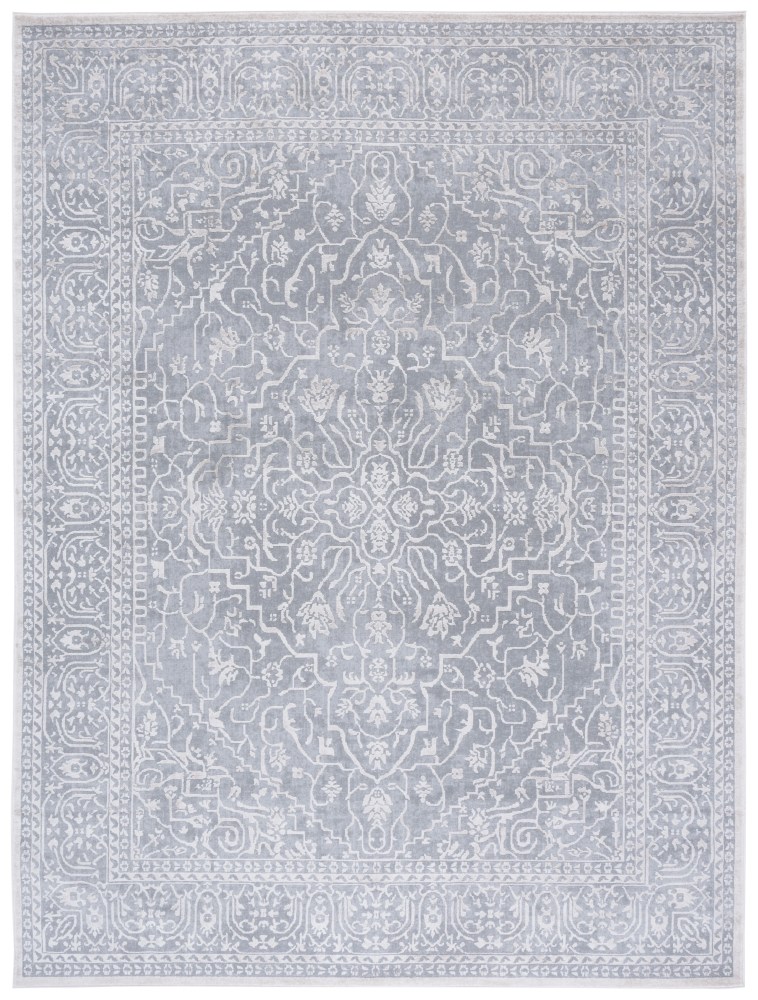 Safavieh Reflection Dolkar Oriental Area Rug, Light Gray/Cream, 12" x 18" - Image 4