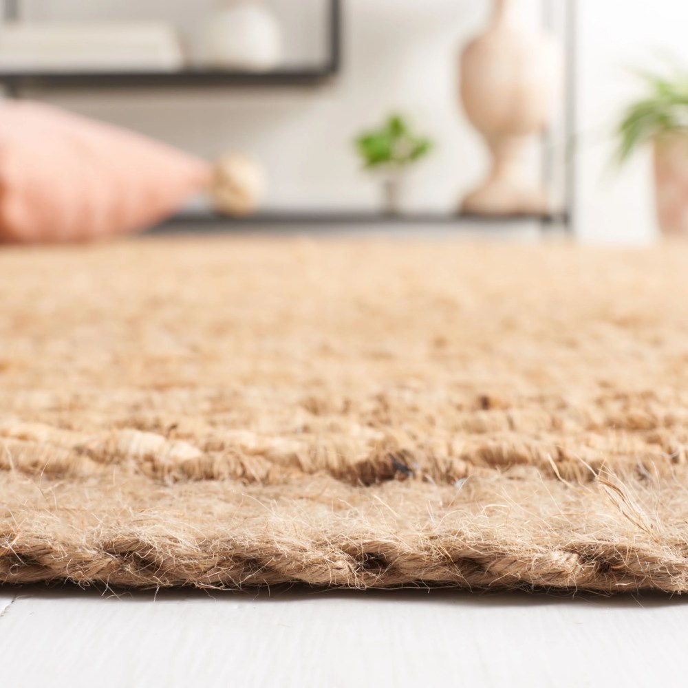 SAFAVIEH Natural Fiber Bryon Braided Jute Area Rug, Natural, 6" x 9" - Image 6