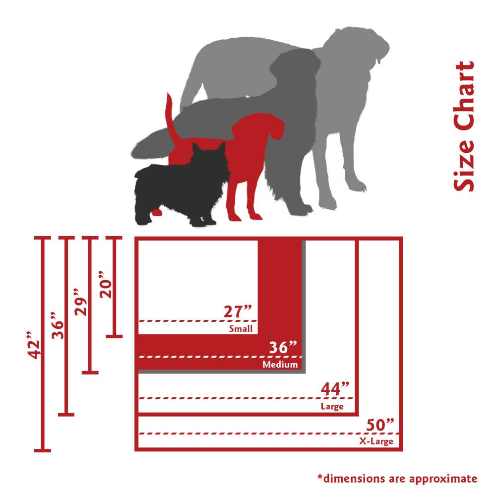 Majestic Pet Trellis Rectangle Pet Bed For Dogs, Removable Cover, Gray, Medium - Image 3