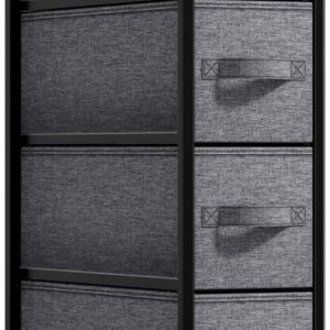 4 Drawers Chest Dresser (Narrow) Black