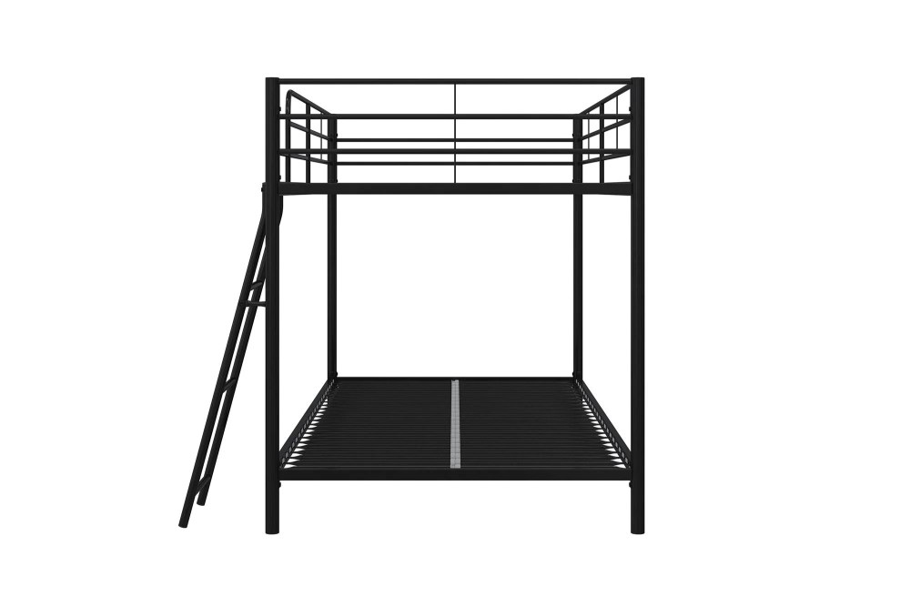 Mainstays Small Spaces Twin-over-Twin Low Profile Junior Bunk Bed, Black - Image 12