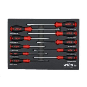 (10-Piece) SoftFinish Cushion Grip Screwdriver Tray Set