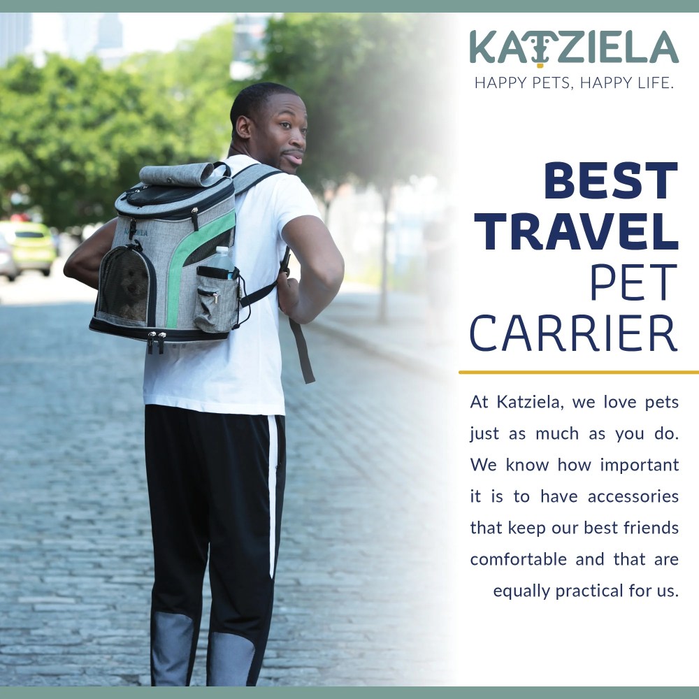 Katziela Pet Carrier Backpack, Green - Image 6
