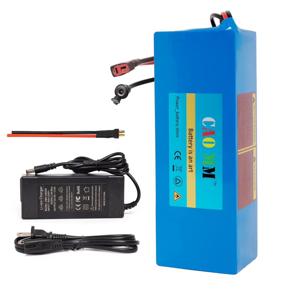 48V 10Ah Lithium Battery with Charger 48V Ebike Battery 1000W for Electirc Bike Tricycle Motor