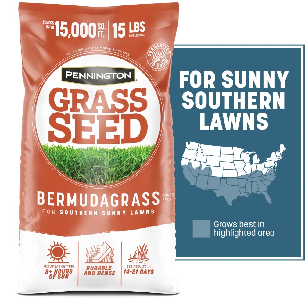 Pennington Bermudagrass Grass Seed, for Full Sun, 15 lb.