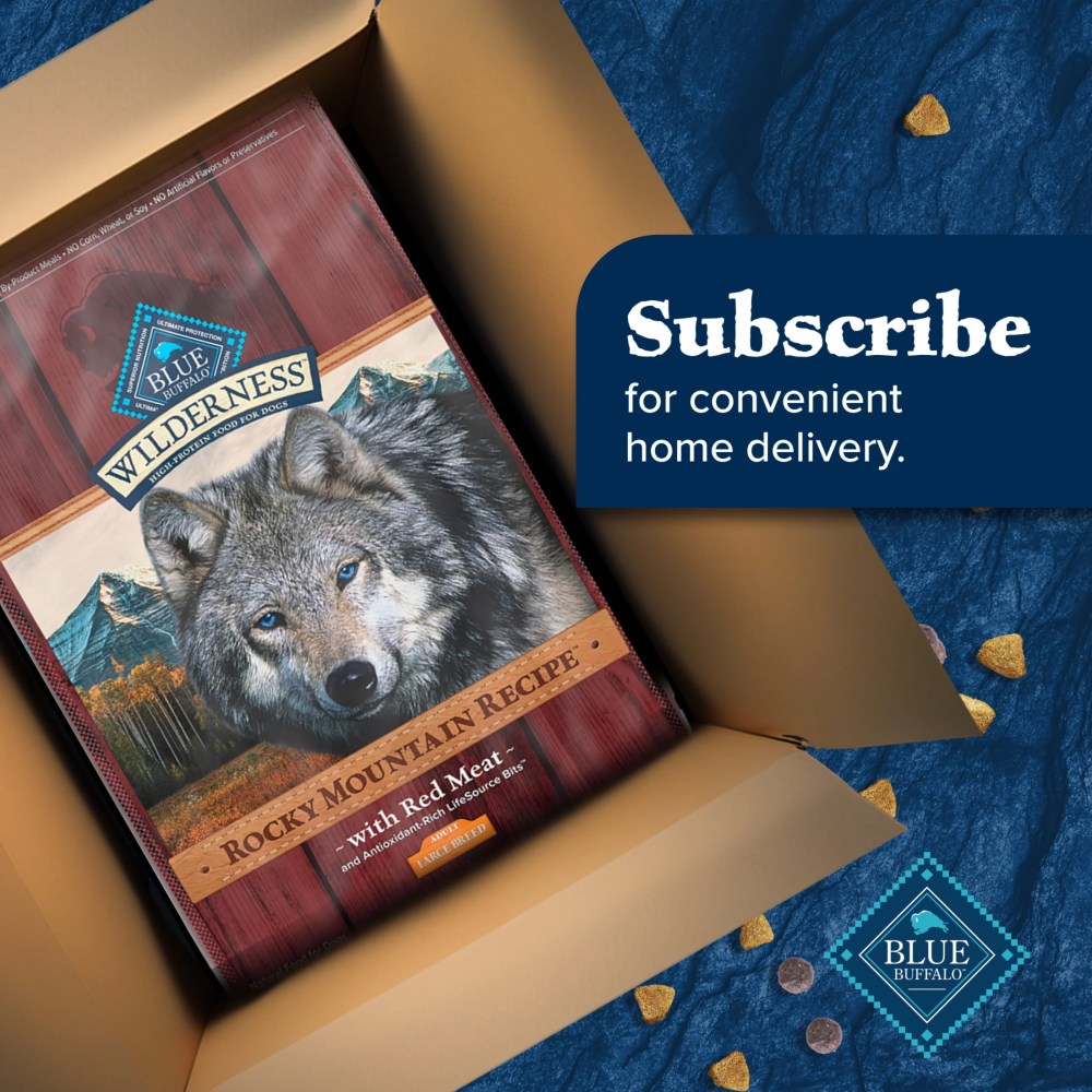 Blue Buffalo Wilderness Adult Large Breed Dry Dog Food, Red Meat & Whole Grains, 24-lbs. - Image 6