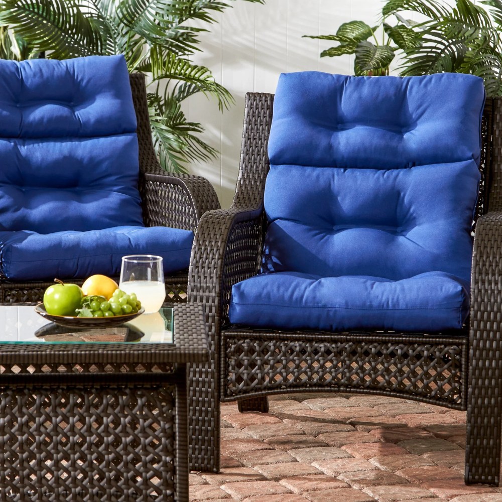 Sunbeam 44 x 22 in. Outdoor High Back Chair Cushion (2-Pack) by Greendale Home Fashions - Image 92