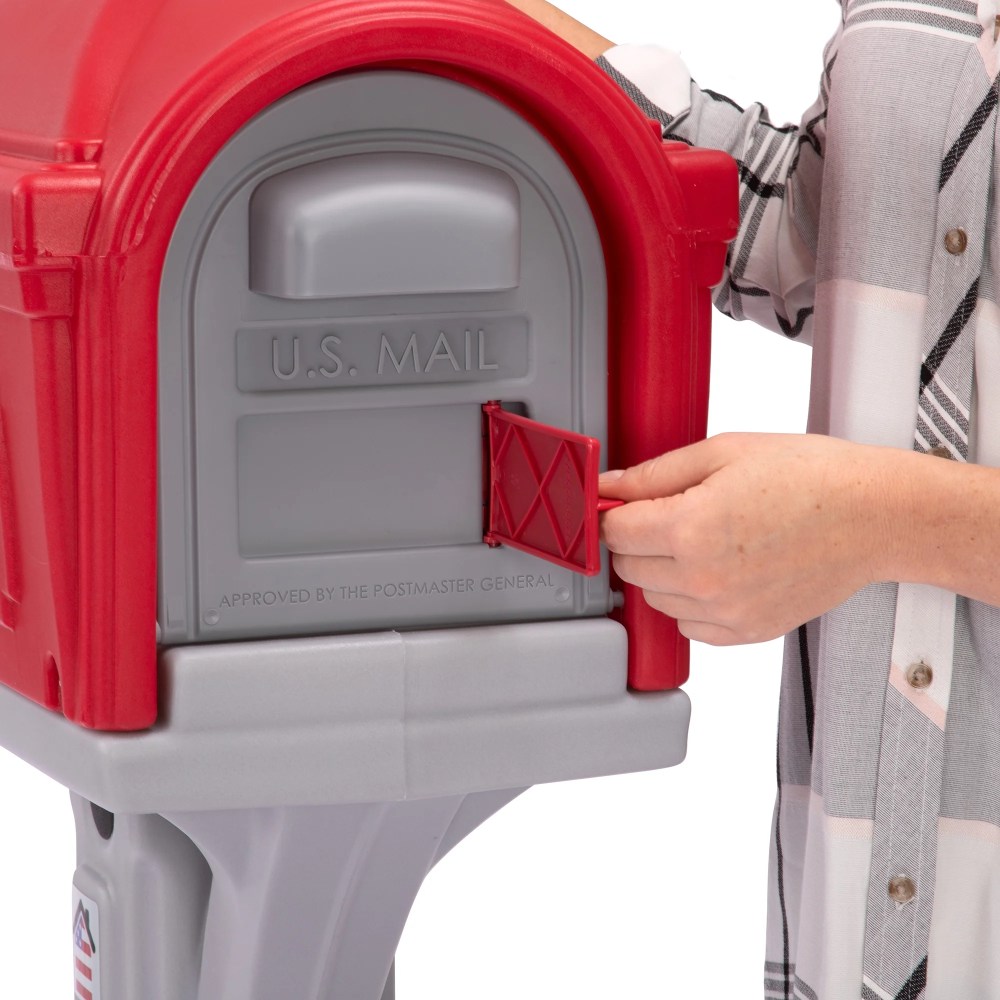 Simplay3 Dig-Free Easy up Classic Mailbox (Americana), Gray - Image 7