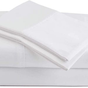 700 Thread Count 4 Piece Quality Sheet Set 12 Inch Deep Pocket 100 Egyptian Cotton Color White Solid Size Queen