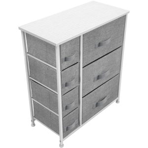 6 Drawers Chest Dresser - White
