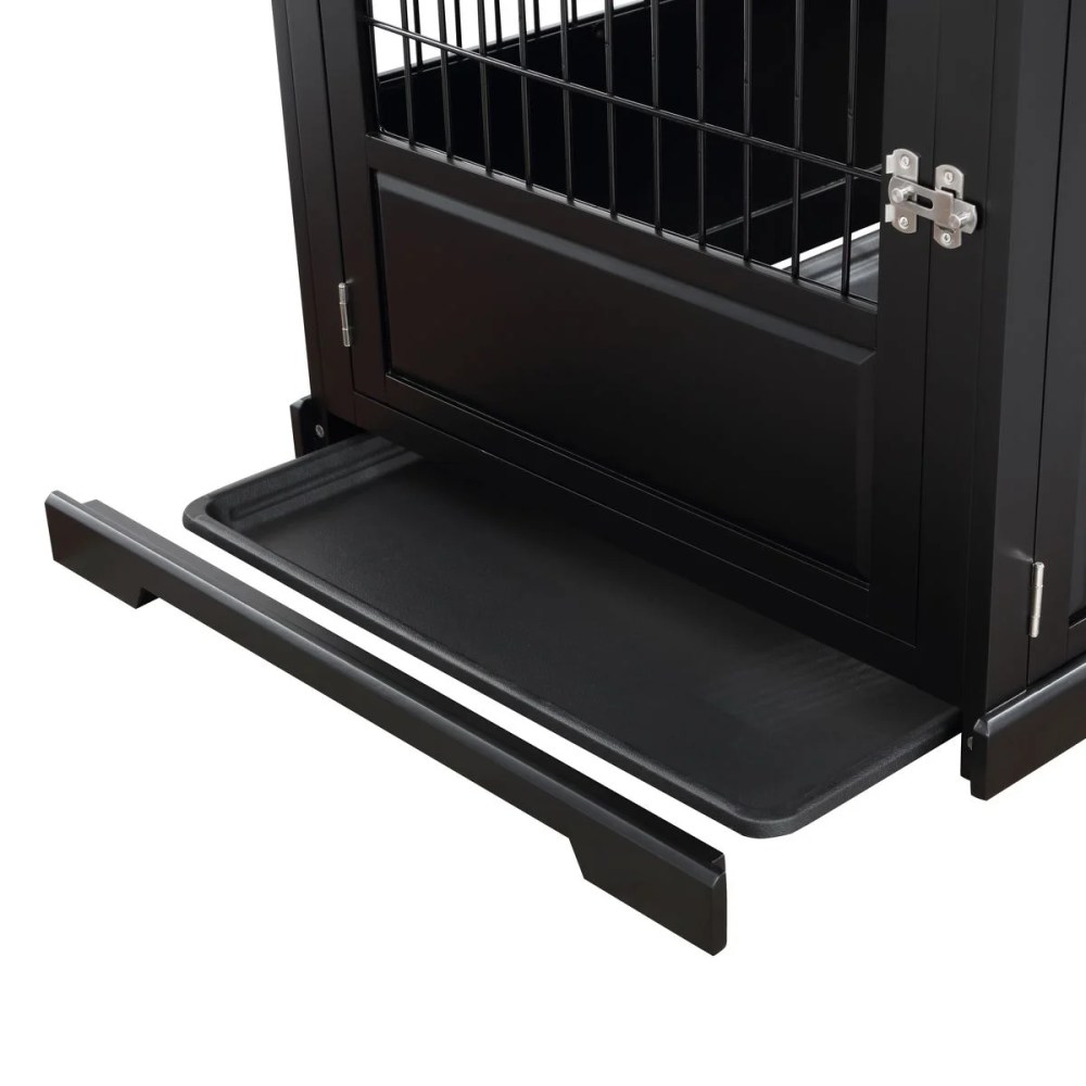 Fairview Triple Door Crate, Large, Black - Image 3