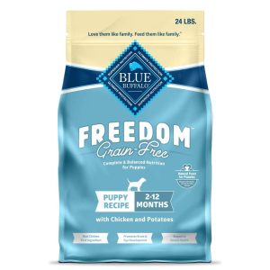 Blue Buffalo Freedom Grain-Free Puppy Dry Dog Food with DHA,  Chicken & Potatoes,  24-lb. Bag