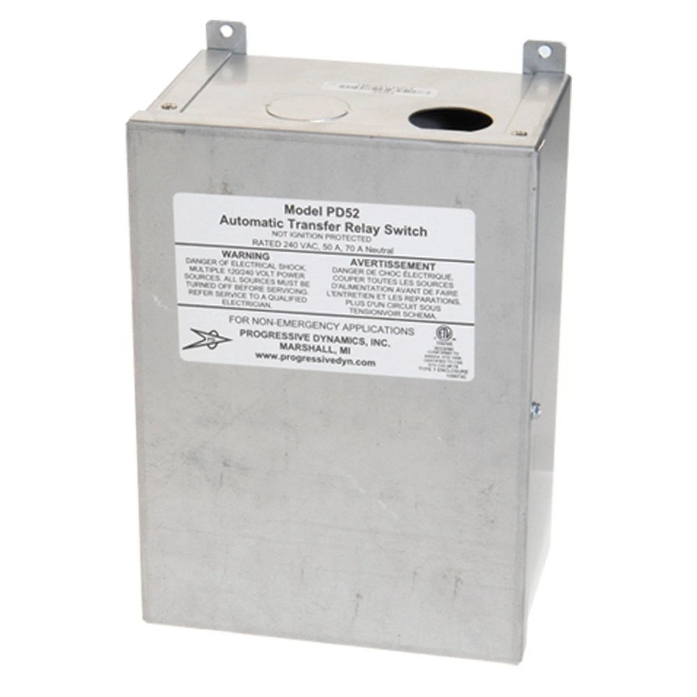 Progressive Dynamics PD52V 5200 Series Automatic Transfer Switch - 240 VAC, 50 Amp - Image 2