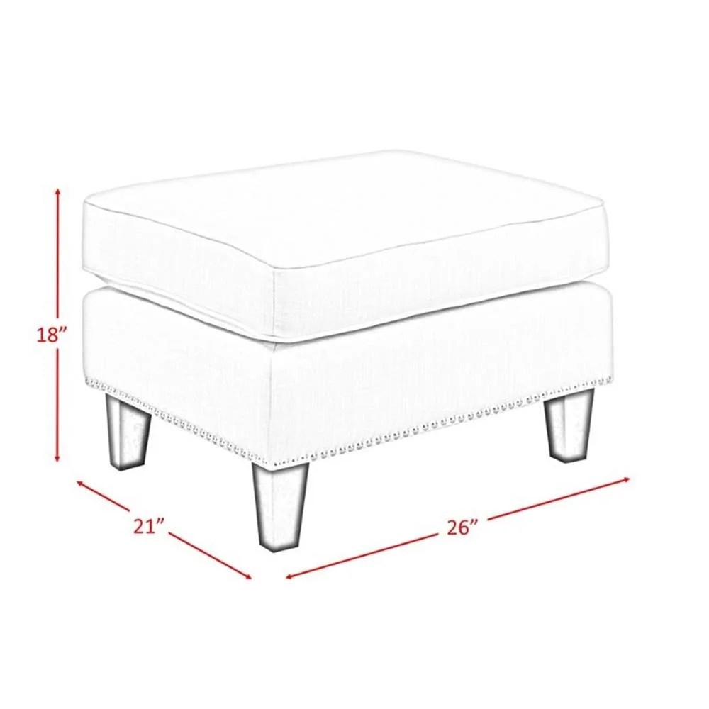 Picket House Emery Ottoman Heirloom Teal - Image 3