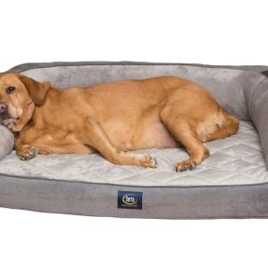 Serta, Extra Large, Quilted Gel Memory Foam Ortho Couch Pet Bed