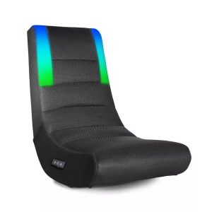 X Rocker Floor Rocker Gaming Chair with RGB Lighting,No Assembly