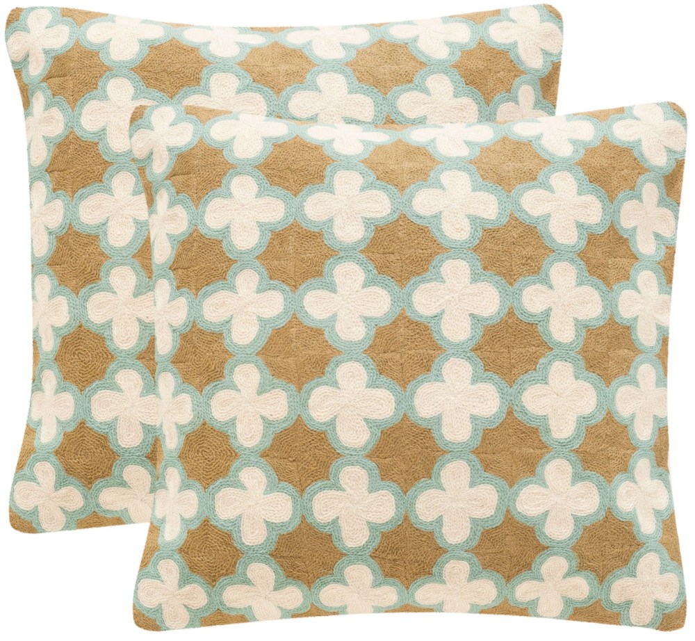 Safavieh Carna Amist Geometric Pillow, Set of 2