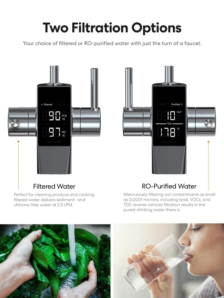 Brio G20-U Tankless Reverse Osmosis Water Filtration System with Smart Faucet, 700 GPD, 2:1 Pure to Drain, 4-in-2 Filtration - Image 7