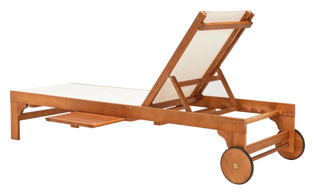 Safavieh Ralden Outdoor Patio Sunlounger - Natural/Beige - Image 2