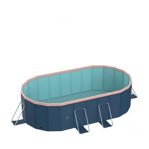 Above Ground Pool 2.1m PVC folding pool (not inflatable) bathes and cools in summer, suitable for outdoor patio beach garden, Inflatable Pool
