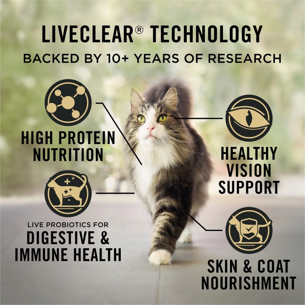 Purina Pro Plan LiveClear Cat Allergen Reducing Adult Dry Cat Food With Chicken and Rice - Image 11