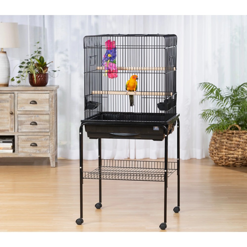 Prevue Pet Products Parrot Bird Cage - Black SP25217B/B - Image 6