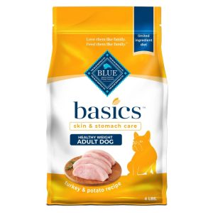 Blue Buffalo Basics Adult Dry Dog Food,  Skin & Stomach,  Turkey,  Chicken Free,  24lb