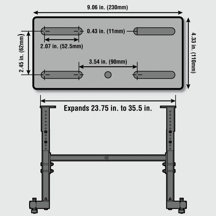 WEN 225-Pound Capacity Height Adjustable Steel Lathe Stand - Image 2