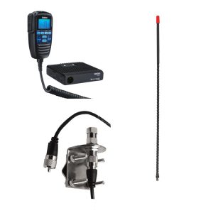 Uniden CMX760 40-CH off-Road Compact CB Radio,  Browning BR-MM-18 Mount Kit & Tram 3-B-HC Fiberglass CB Antenna