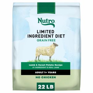 Nutro Limited Ingredient Diet Adult Dry Dog Food,  Lamb & Sweet Potato Recipe,  22 lbs.