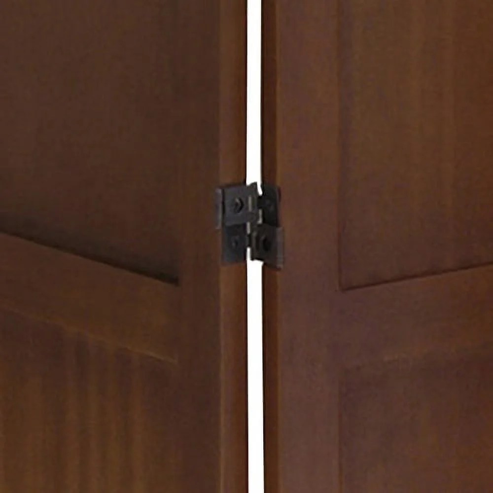 Winsome William 3-Panel Folding Room Divider, Walnut Finish - Image 4