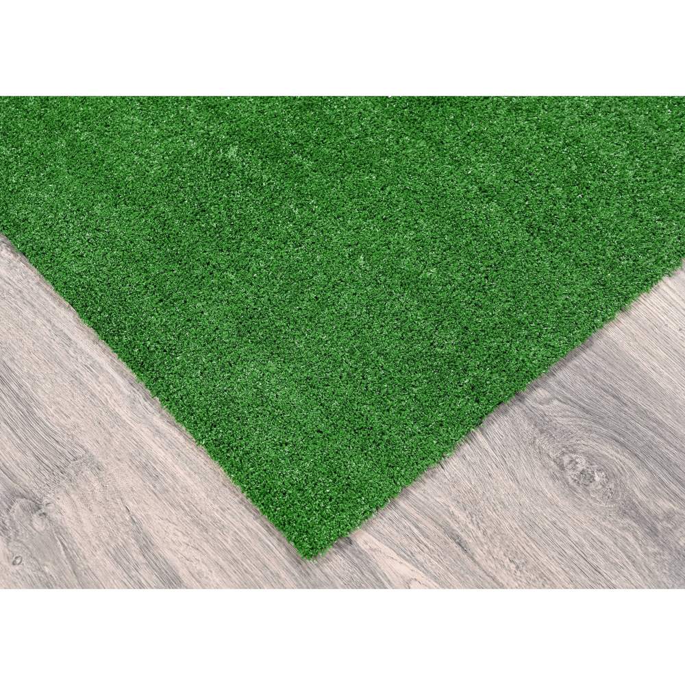 Garland Rug Artificial Grass Green Indoor/Outdoor Area Rug, 9" x 12" - Image 6