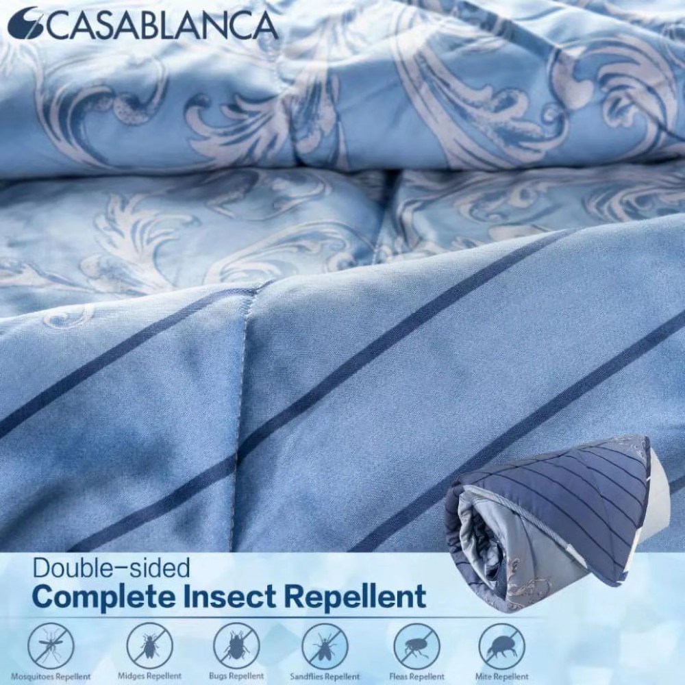 Casablanca Mosquito Repellent Coolpro Quilt, 100 Cotton Quilt , Durable & Lightweight for Homes, Hotels & Guest Rooms - Image 11