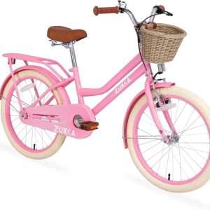 Ambifirner 20" Freestyle Fixed Gear Bike with Basket & V-Brakes Alloy Frame