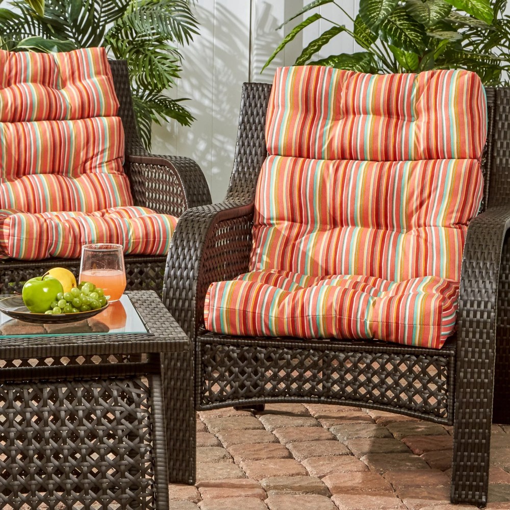 Sunbeam 44 x 22 in. Outdoor High Back Chair Cushion (2-Pack) by Greendale Home Fashions - Image 7