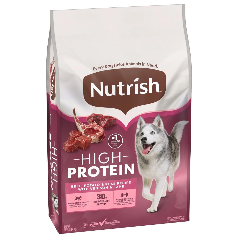 Nutrish High Protein Beef, Potato & Peas Recipe with Venison & Lamb Dry Dog Food, 23 lb. Bag (Rachael Ray) - Image 8