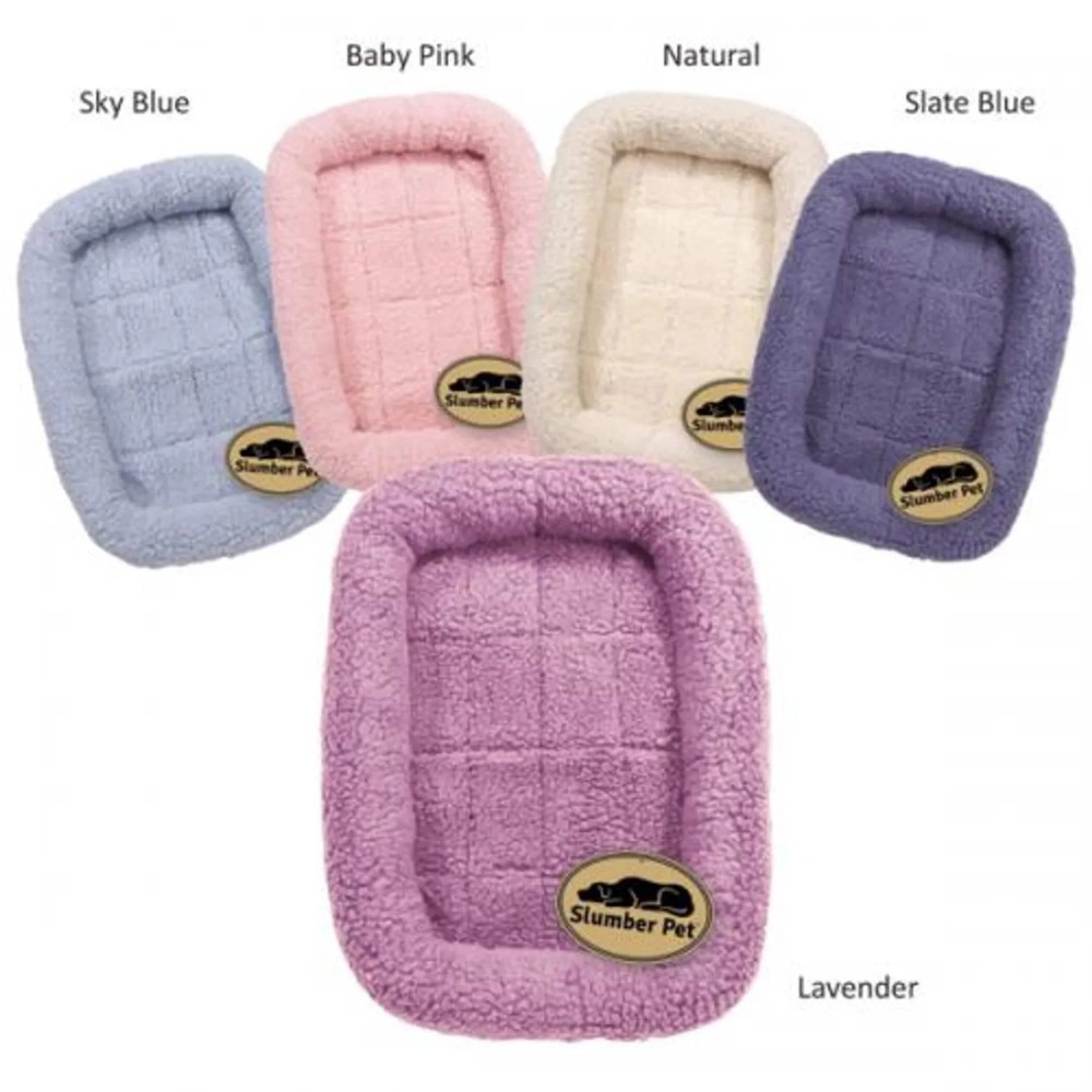 Slumber Pet SP Sherpa Crate Bed L Blu - Image 2